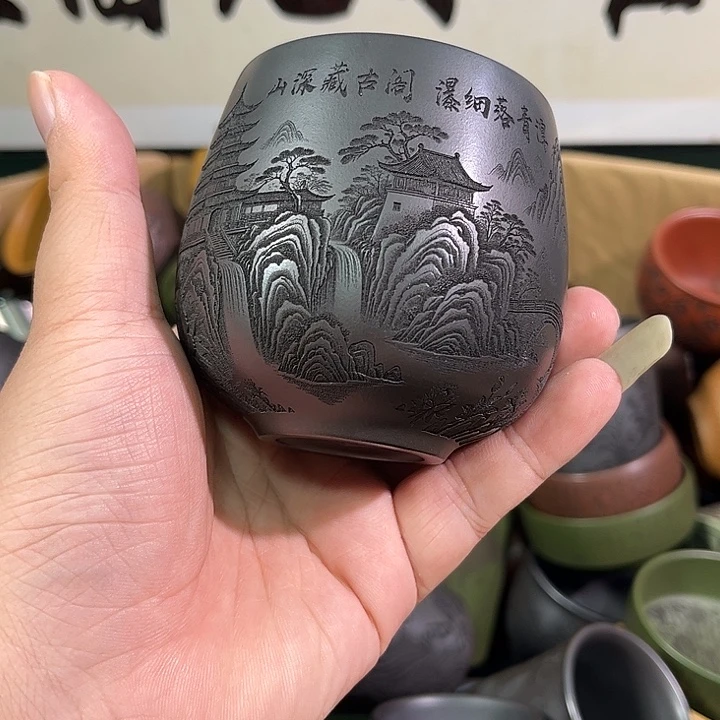 茶杯紫砂全手工紫砂主人杯