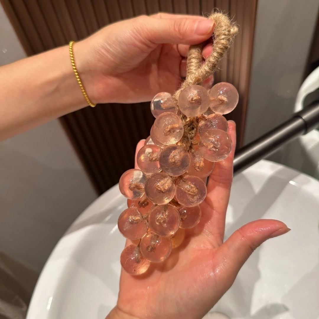 水晶葡萄香皂仿真留香挂件送礼生日礼物手工皂沐浴