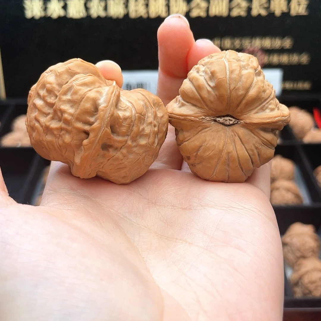 把件文玩核桃太上老君额爆肉拱桥底42尺全品红皮南瓜墩