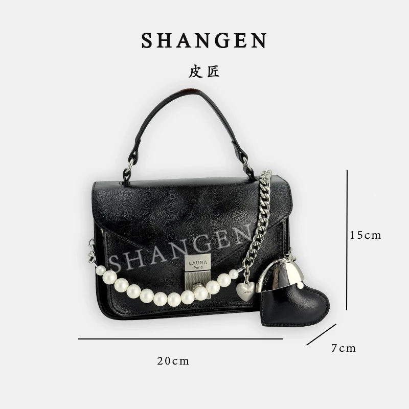 【尚恩CC】SD-5275-黑色-轻奢时尚女士新款手提单肩斜挎包