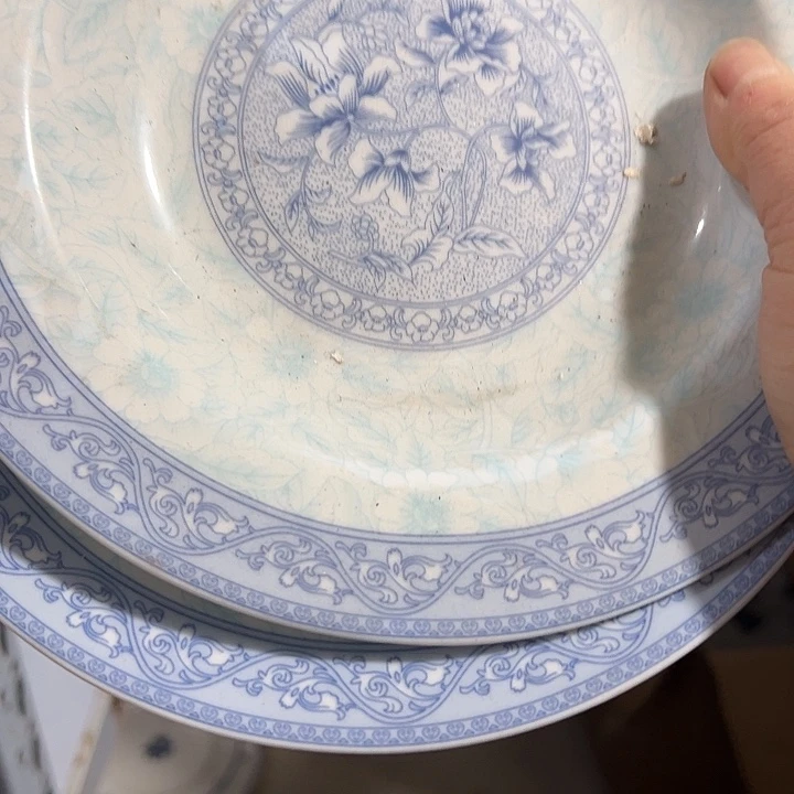 瓷片其它陶瓷两个8寸盘