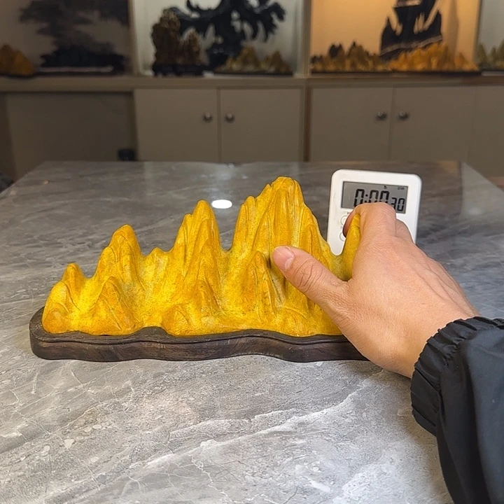 欢***瀛奇石茶宠鱼缸文房摆件