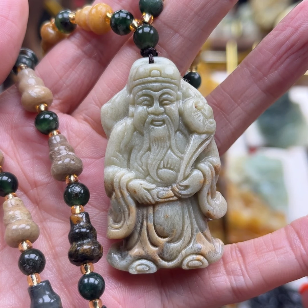 岫玉未镶嵌挂件挂件