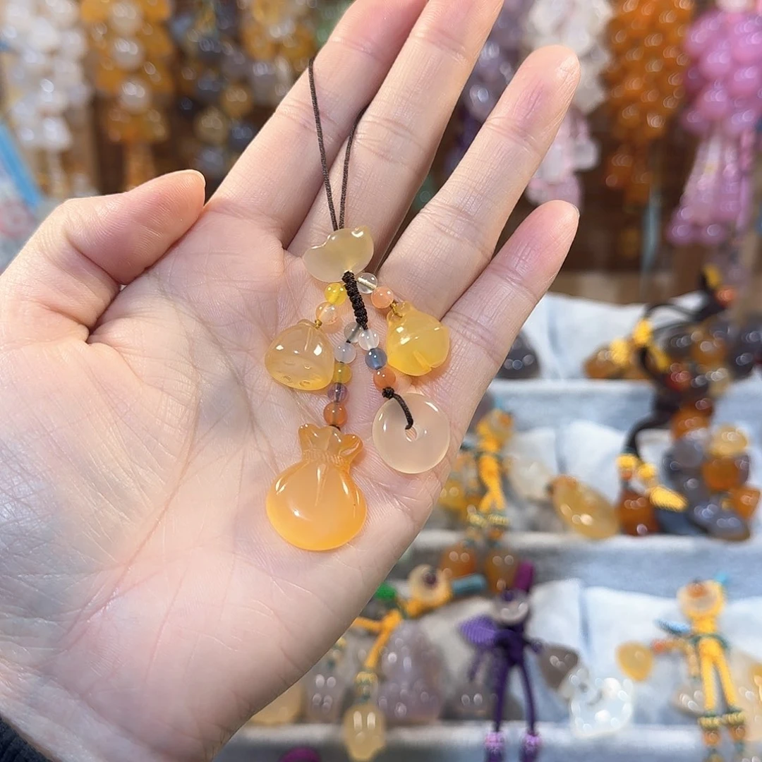 玛瑙/玉髓挂件福利款未镶嵌莞**尔