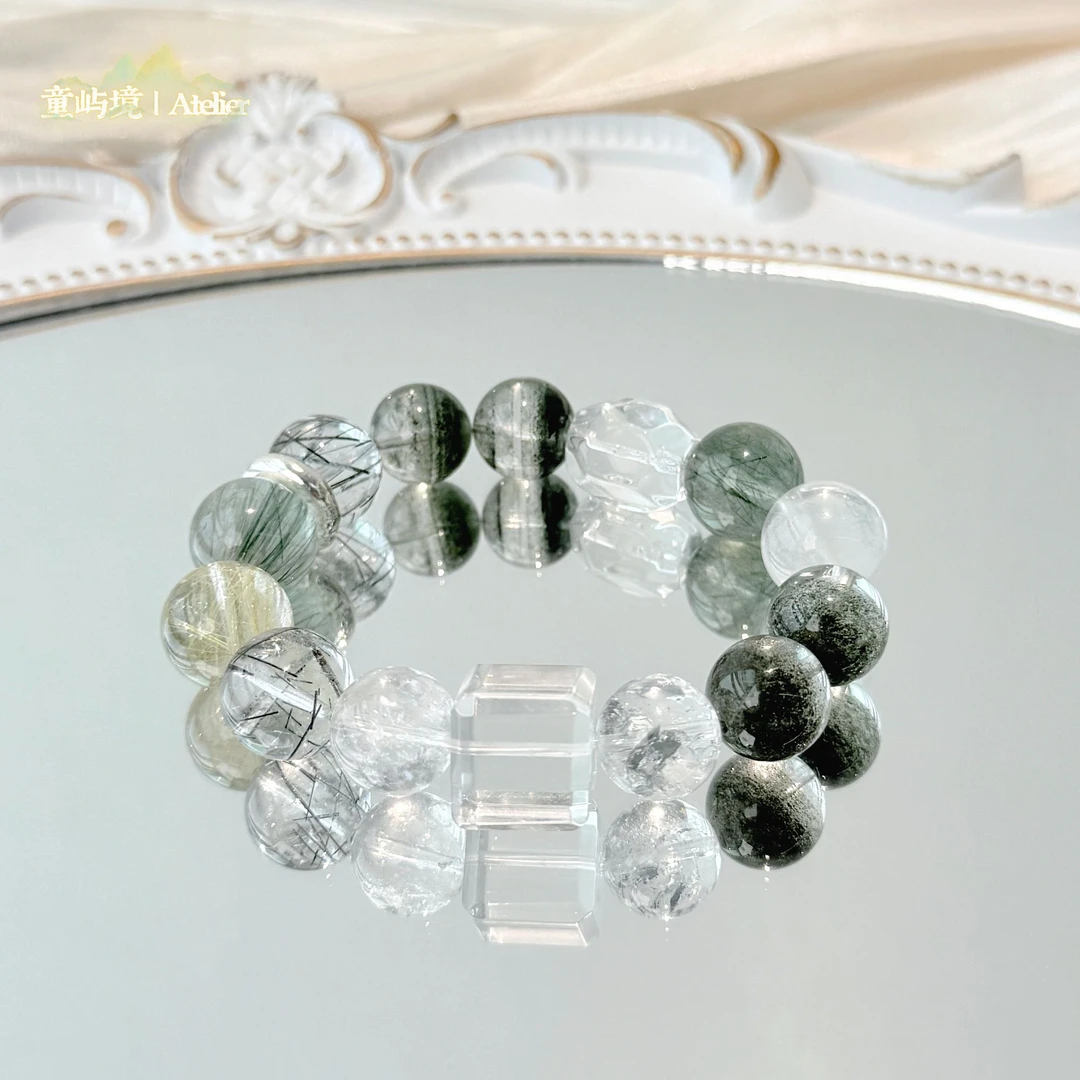 【见南山】 童屿境~天然水晶原创手串 多样性发其一