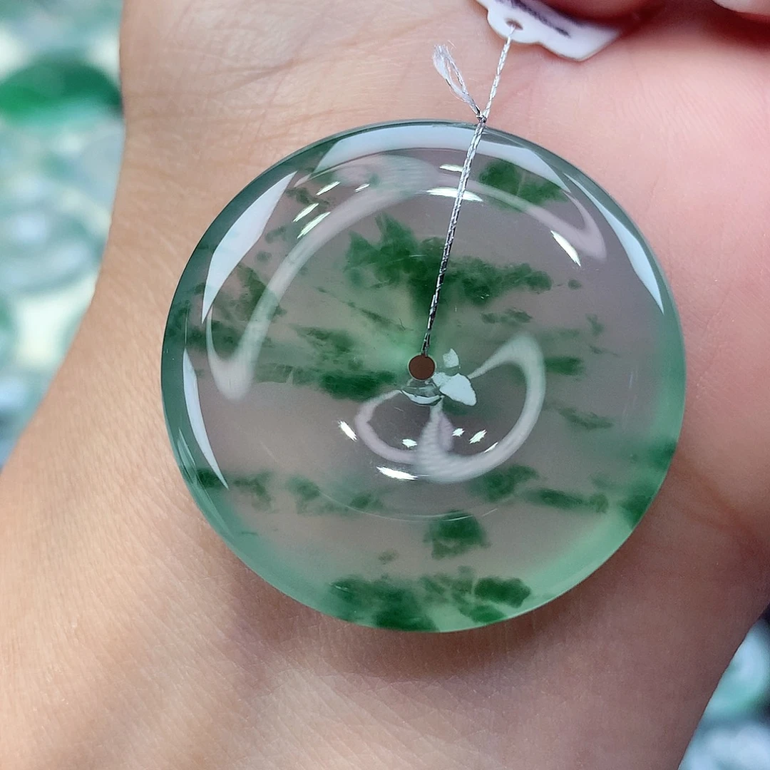 颈饰未镶嵌翡翠编号9尺寸31.8-6.3