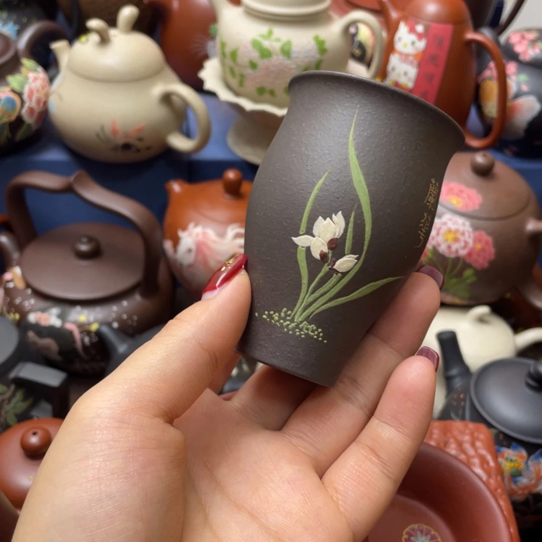 紫砂茶杯紫砂主人杯60cc