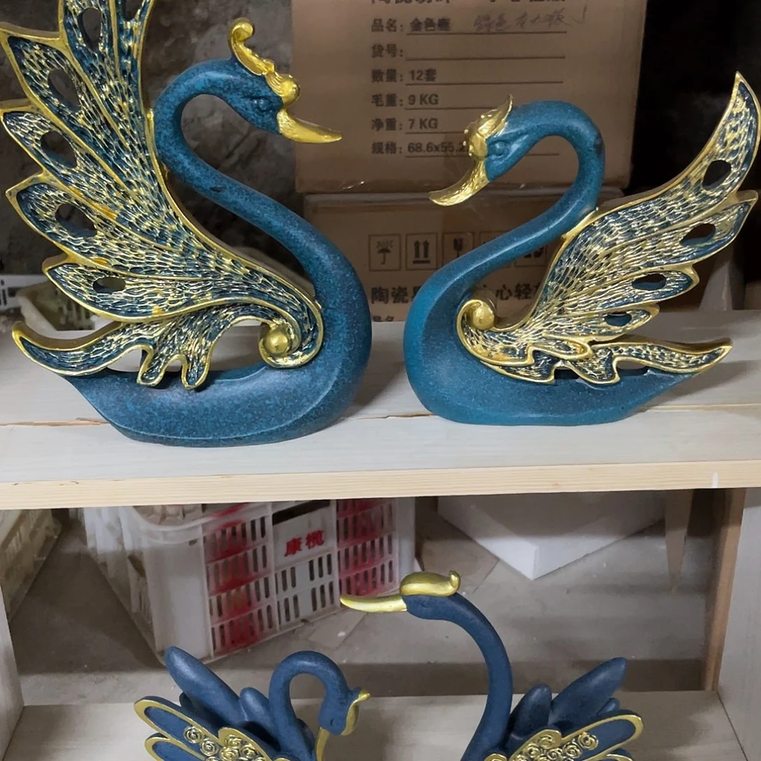 树脂大天鹅摆件111111