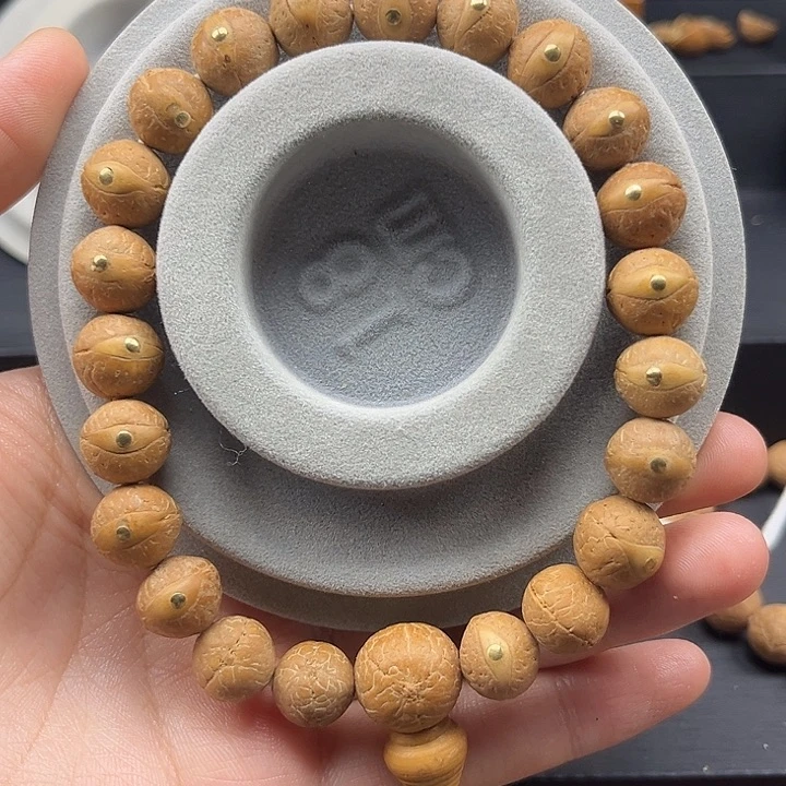 凤眼菩提手串你***葭11.5+铜镶嵌