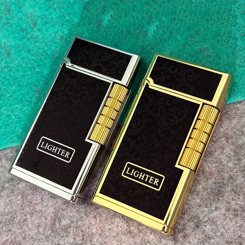 利剑侧滑煤油款打火机复古正品丝印双色唐草纹老式砂轮高颜值礼物