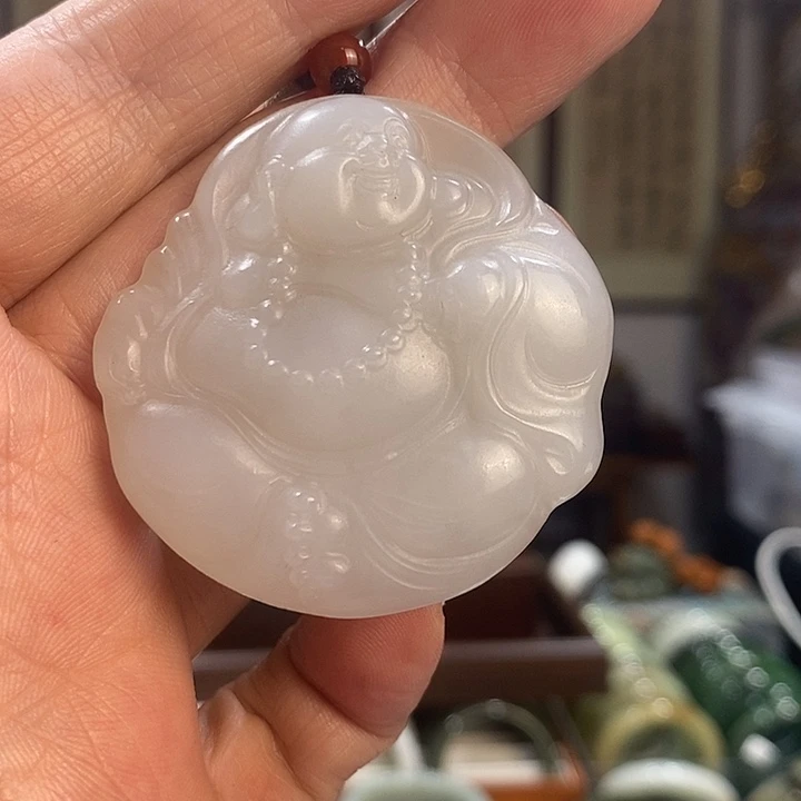 和田玉未镶嵌吊坠(不含链)