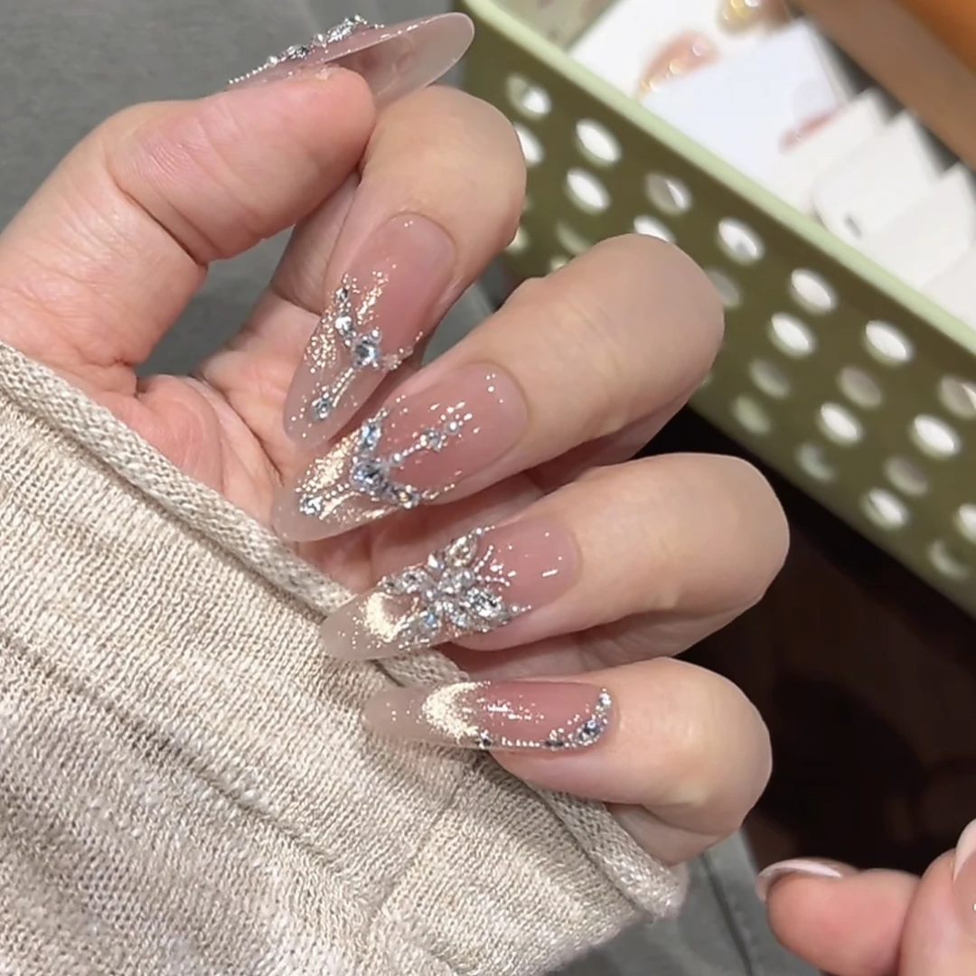 （金钻蝴蝶)纯手工制作可拆卸穿戴甲10片