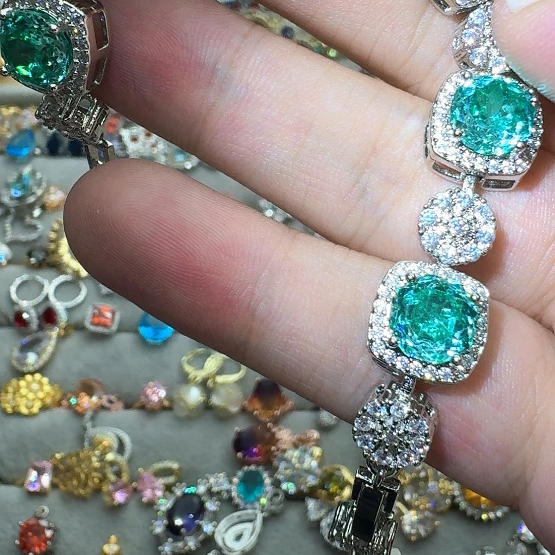 托帕石戒指银S925镶嵌