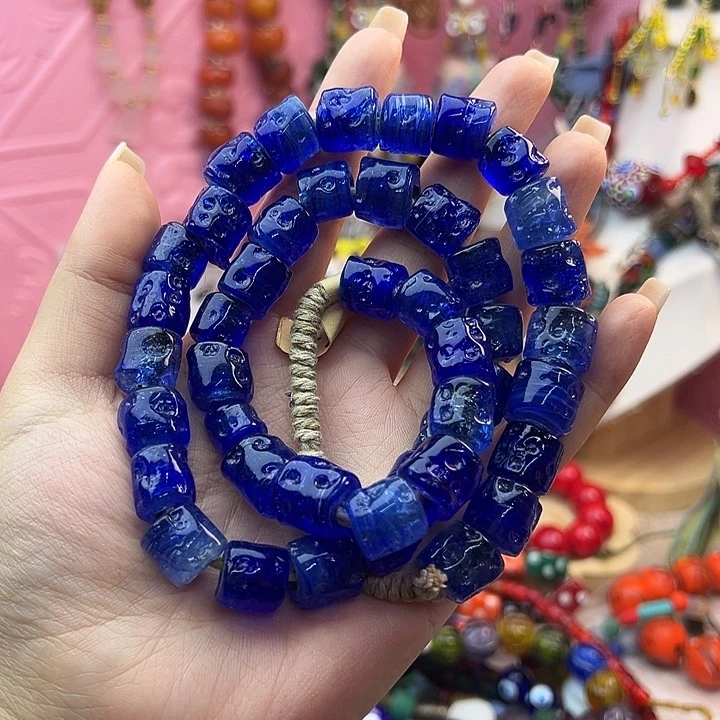 琉璃毛衣链尼泊尔琉璃