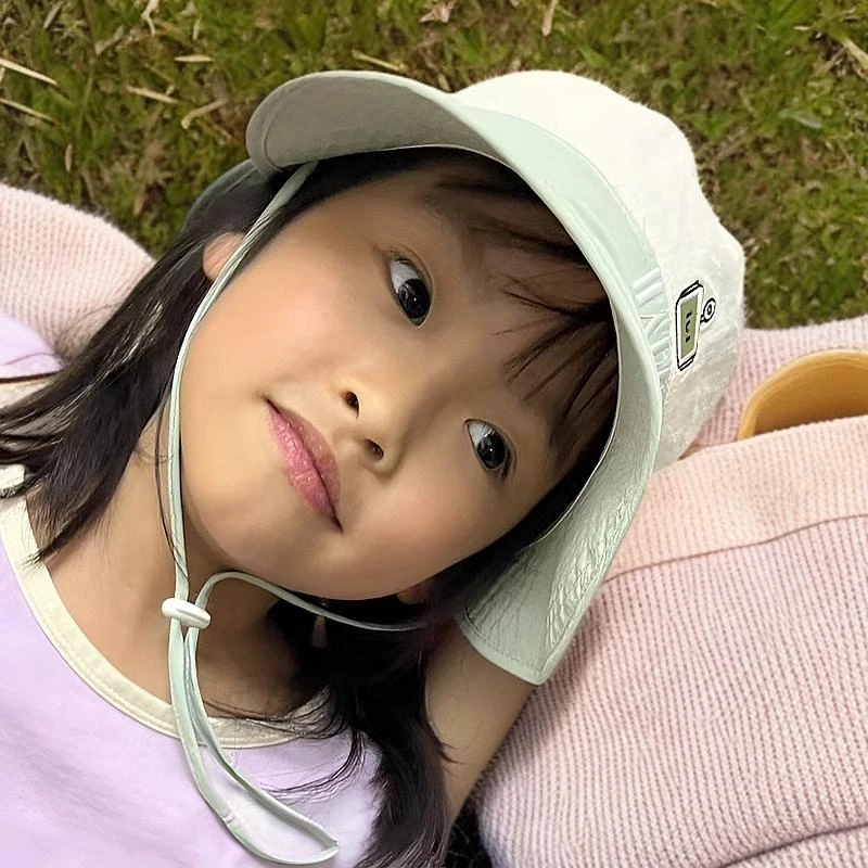 000-199大檐平顶渔夫帽女休闲风圆顶帽子遮阳帽婴儿宝宝防晒帽
