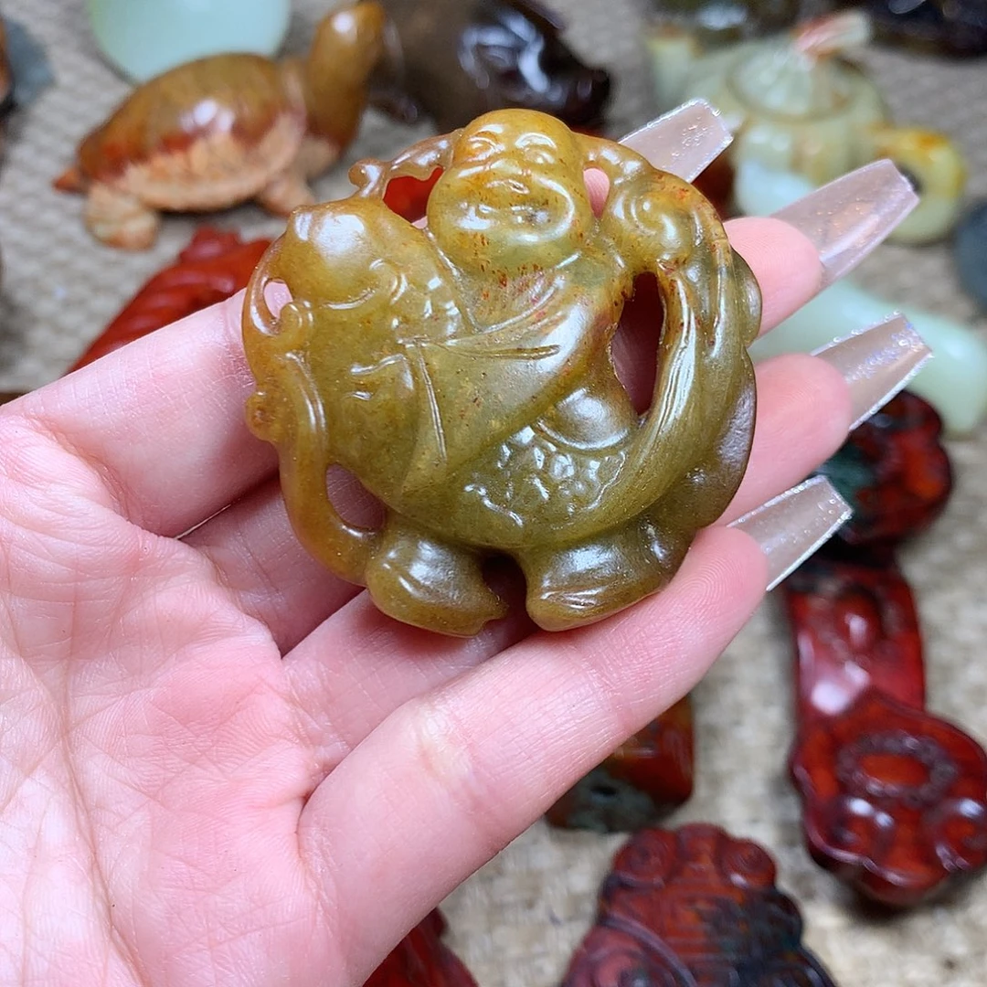 白玉菩提吊坠挂件