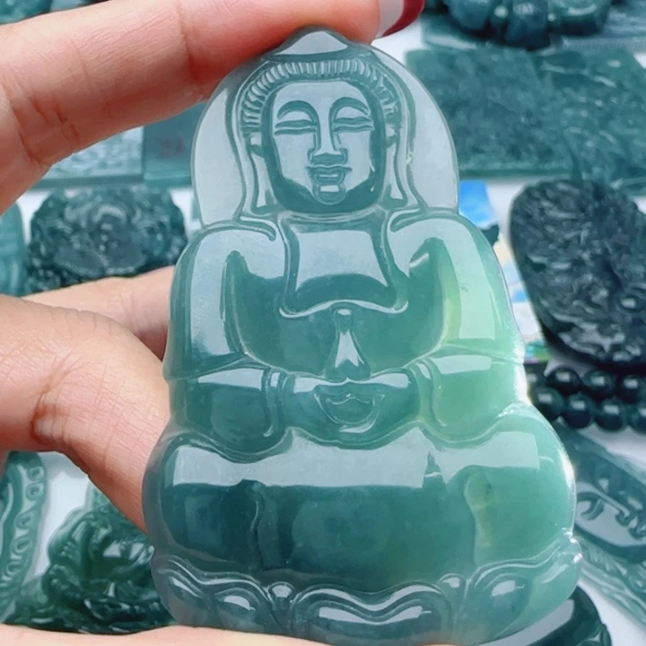 翡翠未镶嵌颈饰多样性发货天然A货翡翠