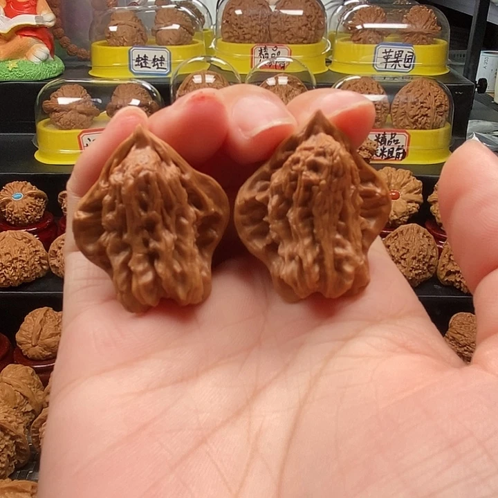 文玩核桃把件盘山鸟35
