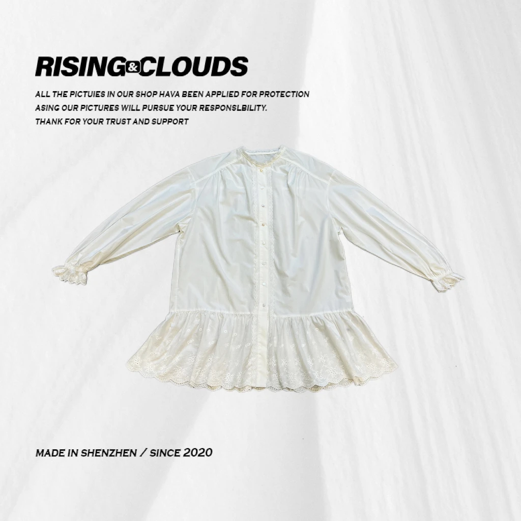RISING&CLOUDS【小云姐】2025深圳早春显瘦时尚衬衫裙020287
