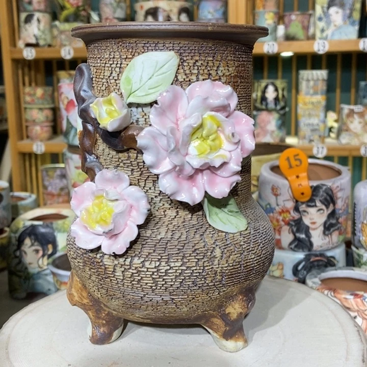 红陶景德镇艺术手绘作品