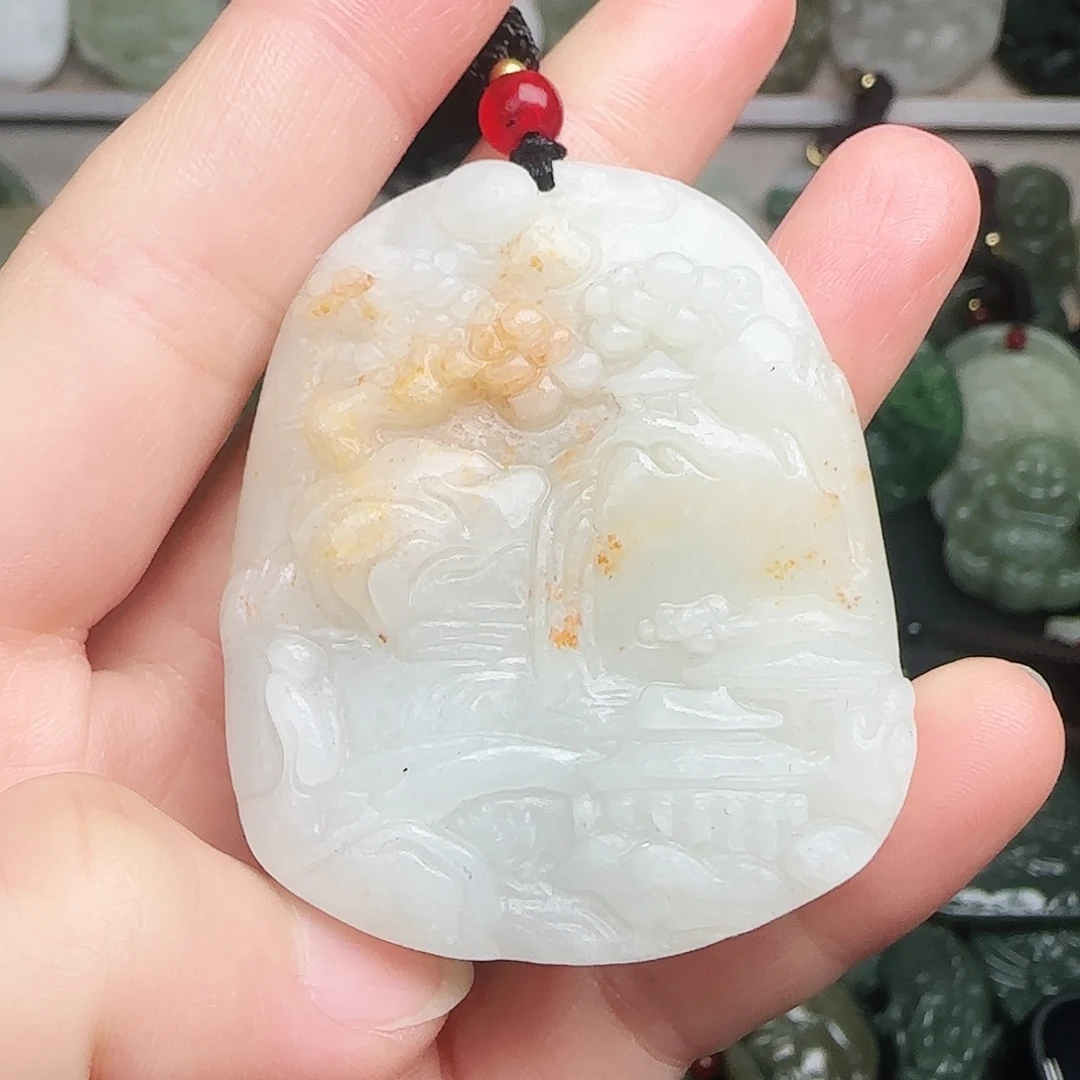 和田玉未镶嵌颈饰