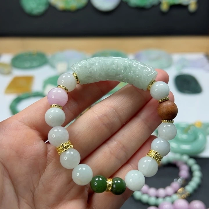 未镶嵌手链翡翠手串