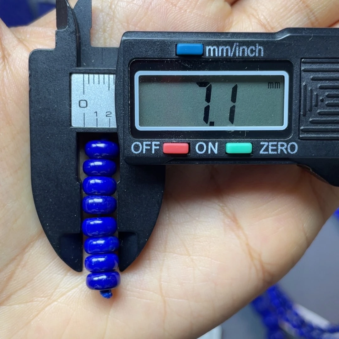 青金石未镶嵌7mm隔片配饰