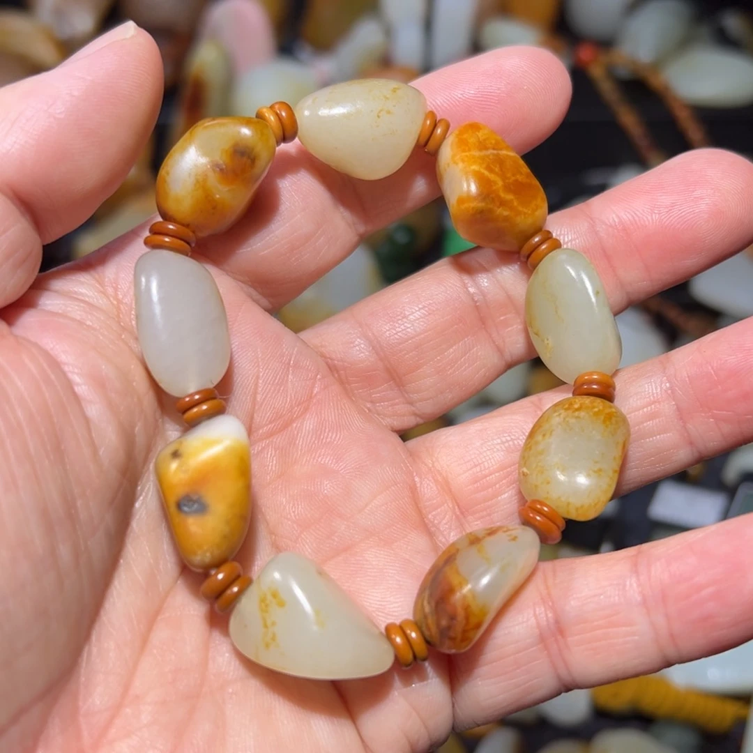 和田玉手串未镶嵌