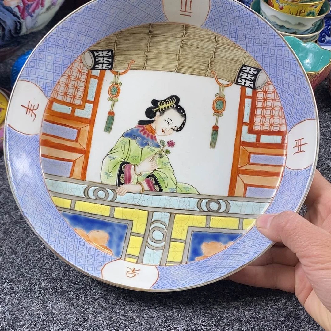 手工手绘陶瓷摆件工艺品如**祥
