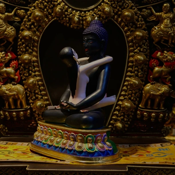 尼泊尔释迦族彩绘工艺 普贤王如来 31公分