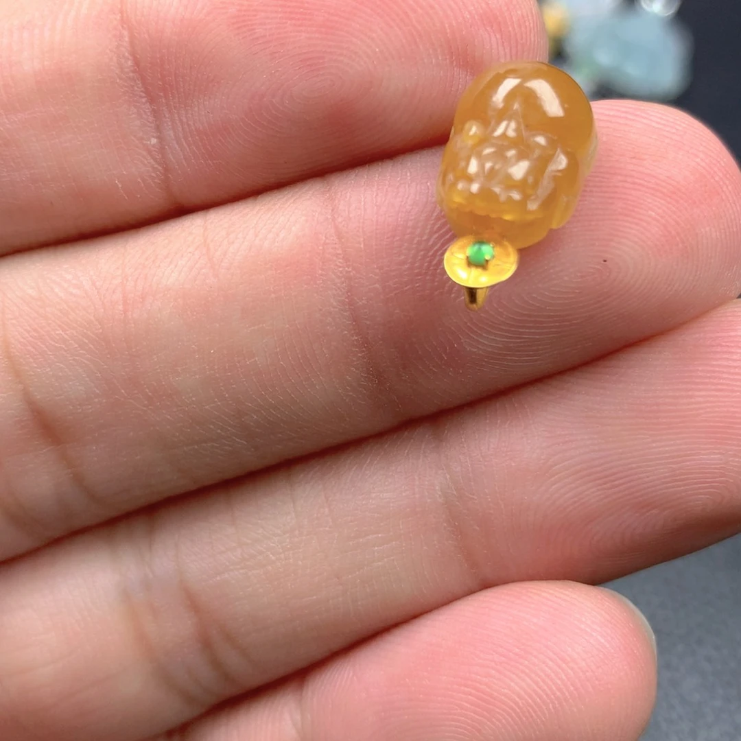 【闪购商品】翡翠18K金镶嵌颈饰翡翠