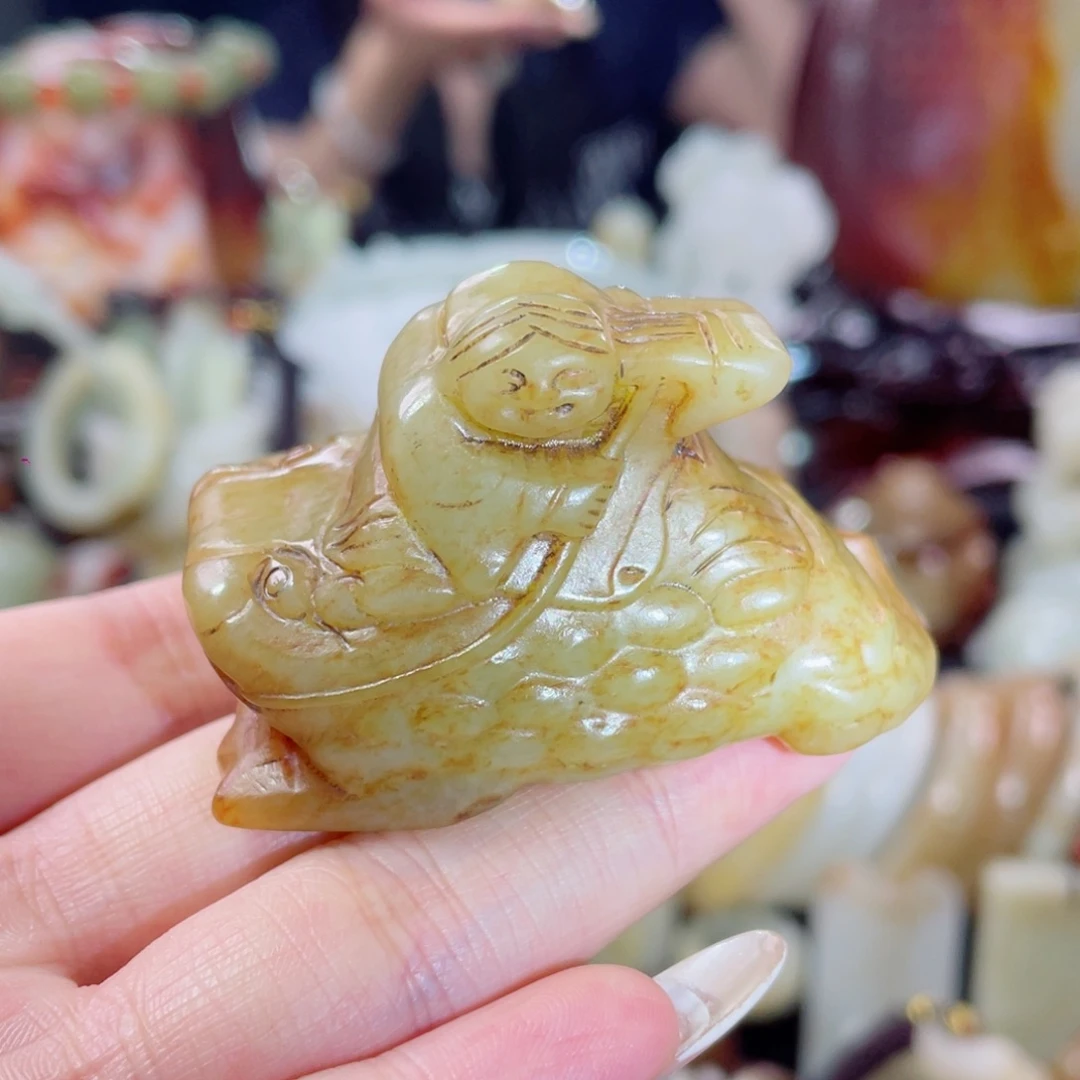 和田玉未镶嵌挂件