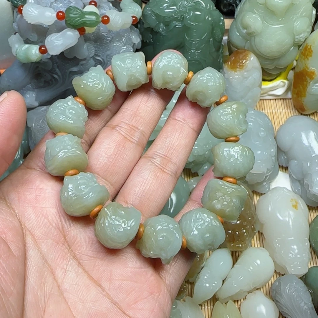 未镶嵌手串和田玉甲**丁