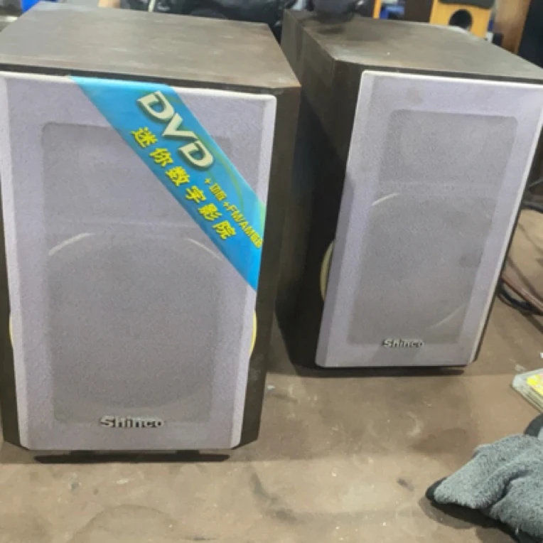 9新  新科一对小音箱