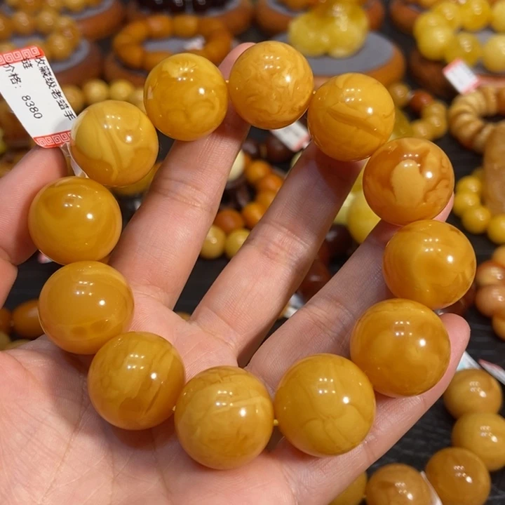 琥珀手链未镶嵌蜜蜡