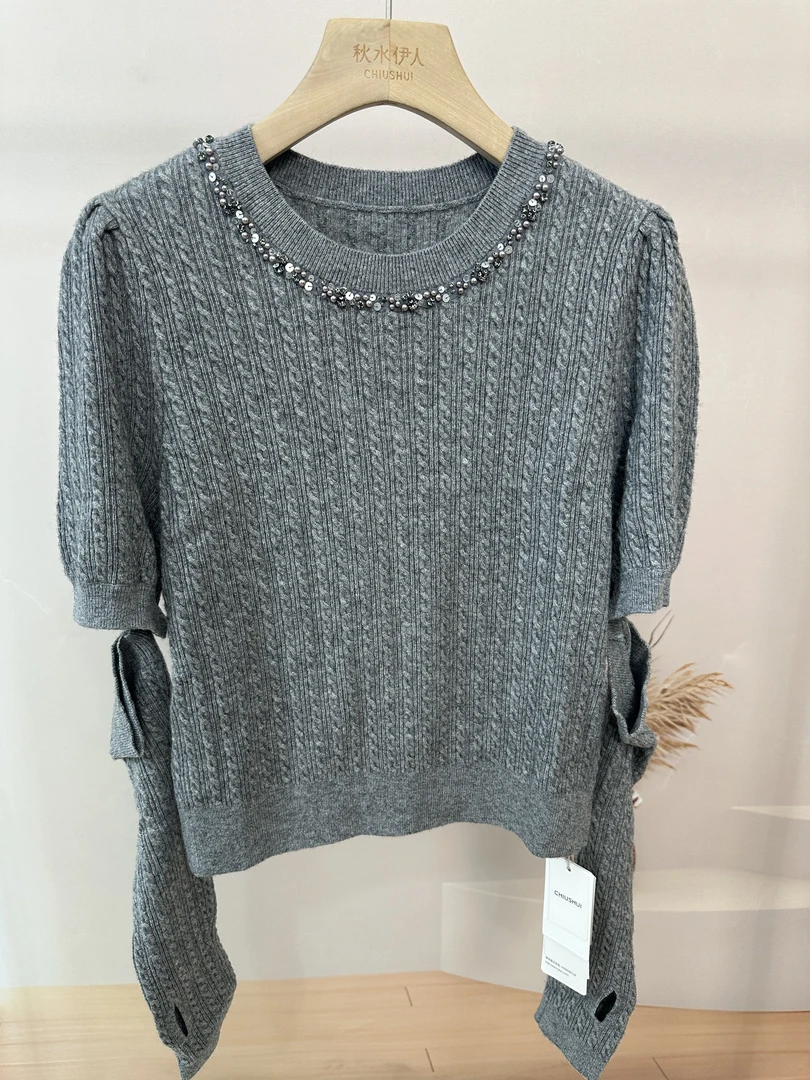【下单无需备注自选尺码】秋水女款圆领常规袖常规款宽松型毛101312