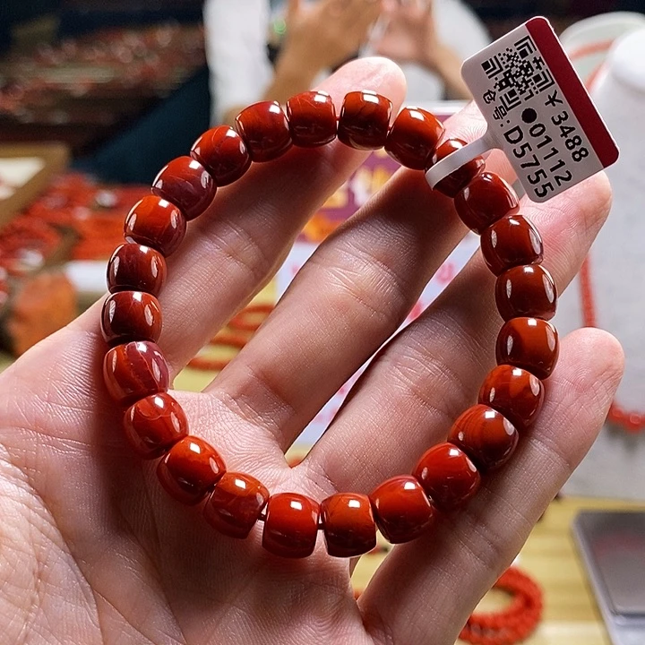 未镶嵌瓦西  9mm   多样性发一南红玛瑙