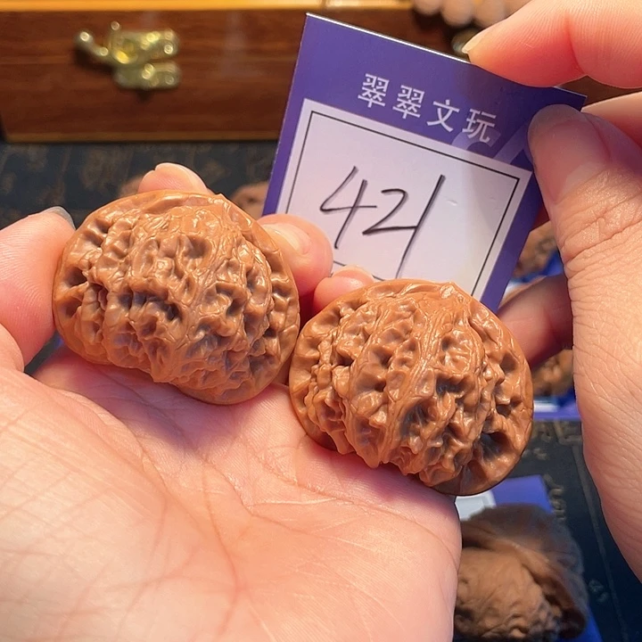 文玩核桃把件421号宫灯4.4