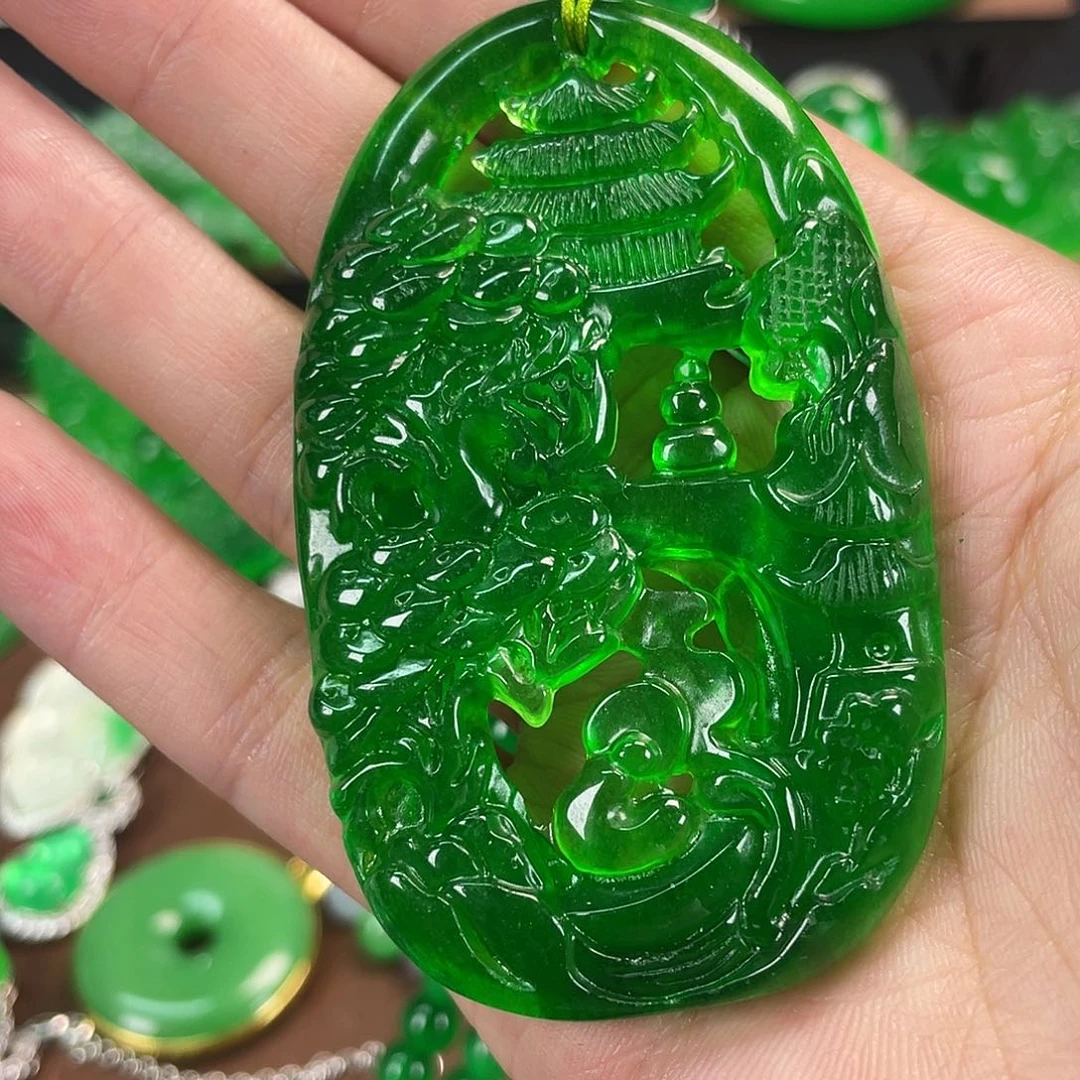 颈饰未镶嵌翡翠吊坠