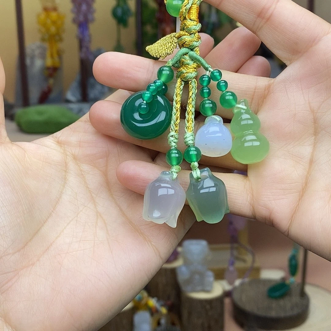 玛瑙/玉髓未镶嵌车挂