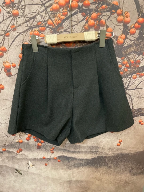 HMM秋冬短裤女胖mm短裙