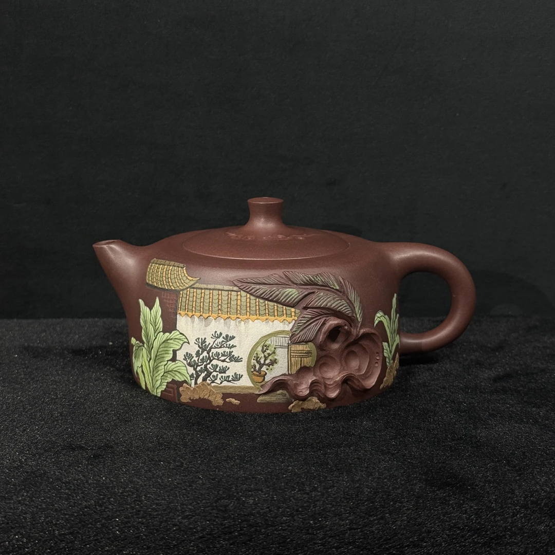 32/JXK042/蒋锡坤/紫砂壶天际/紫茄泥