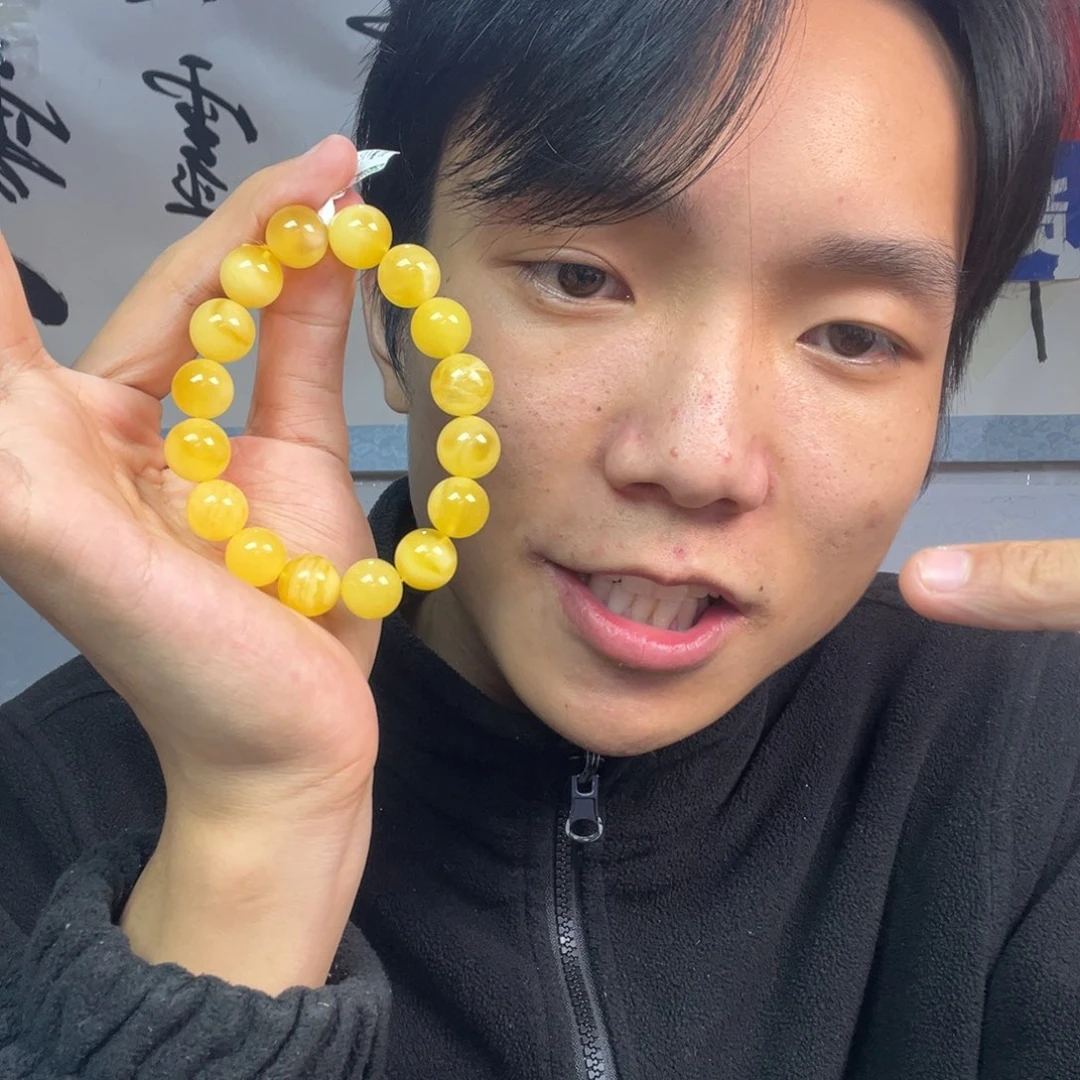 蜜蜡颈饰未镶嵌多样性老黄蜡蜜蜡卡14