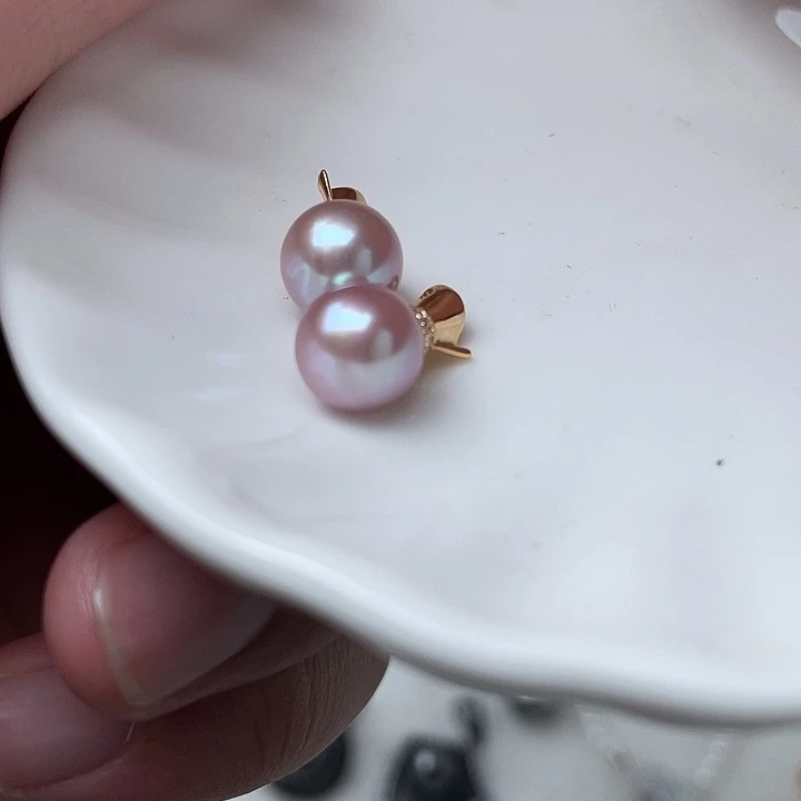 银S925镶嵌吊坠(不含链)淡水珍珠