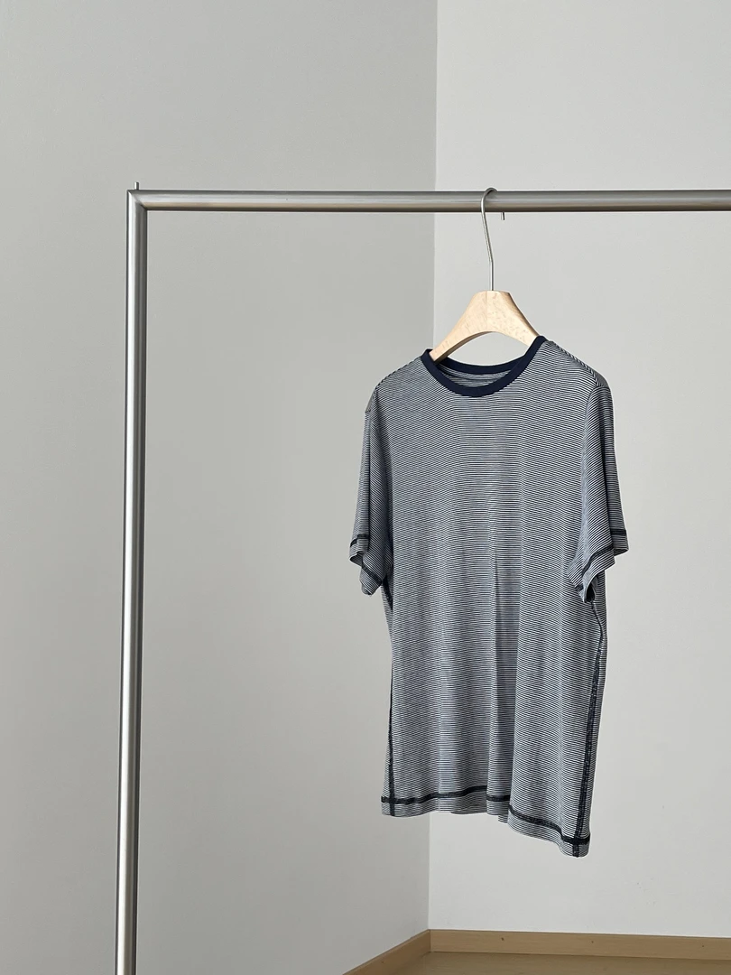 HNLINSHAN【静谧】舒适感条纹T恤BXS8020