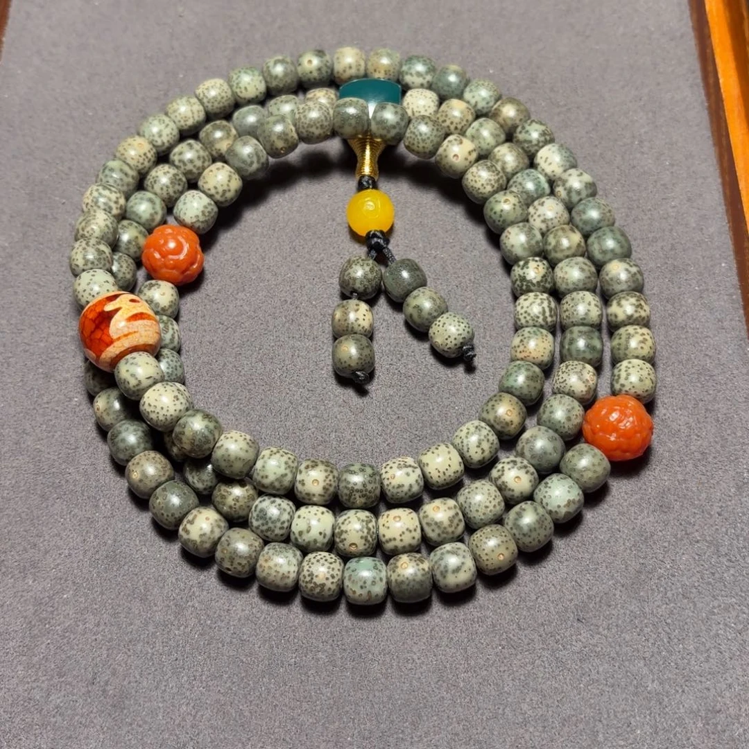 星月菩提吊坠绿幽灵8×7mm