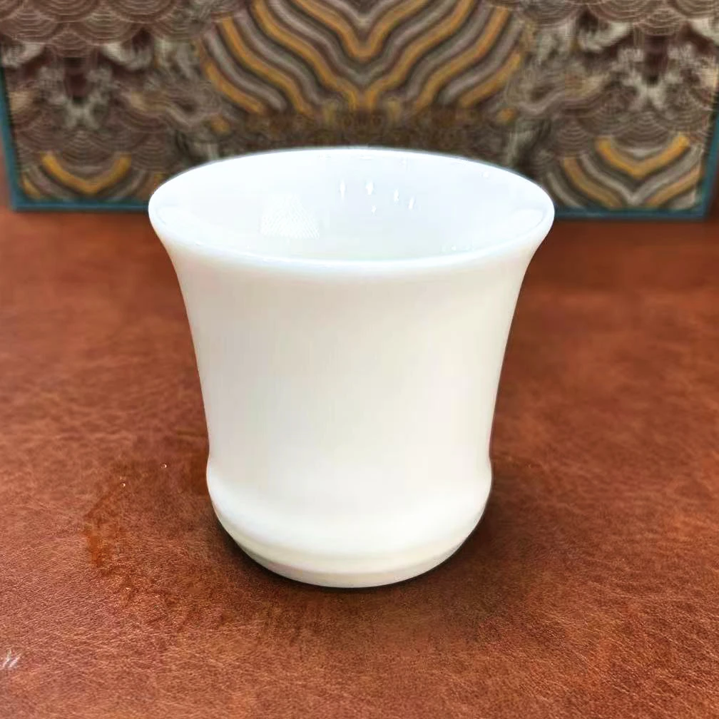 谦杯 羊脂玉主人杯两个一组J1016