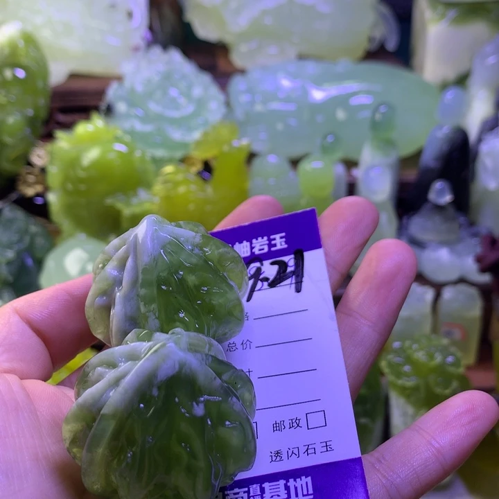 漂***我未镶嵌岫玉手把件