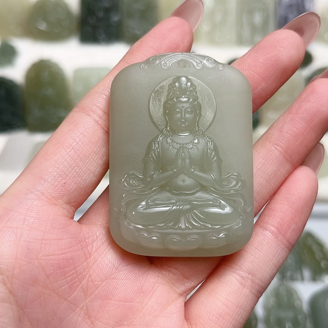 和田玉未镶嵌颈饰