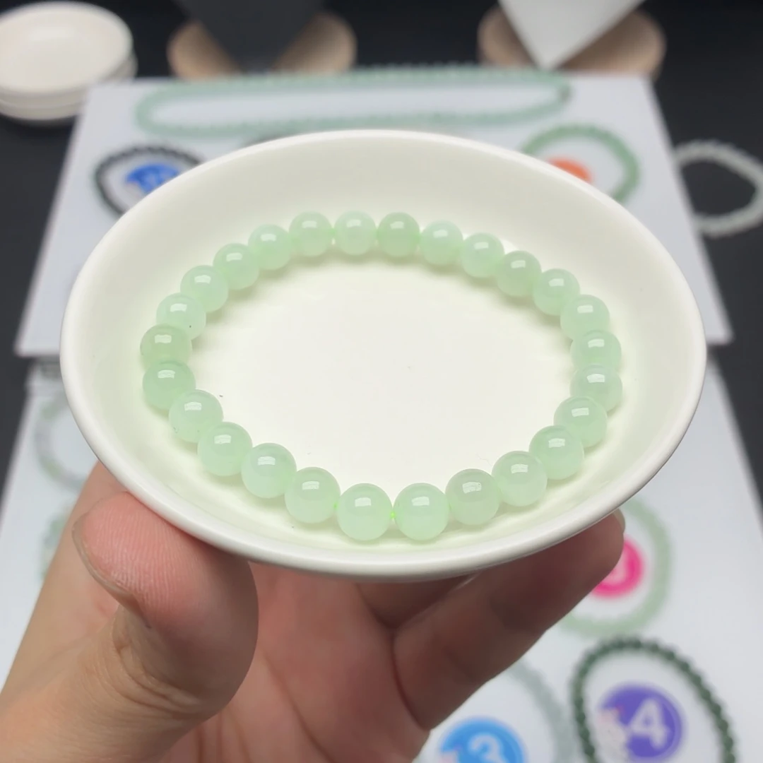 翡翠未镶嵌手链卡7.1